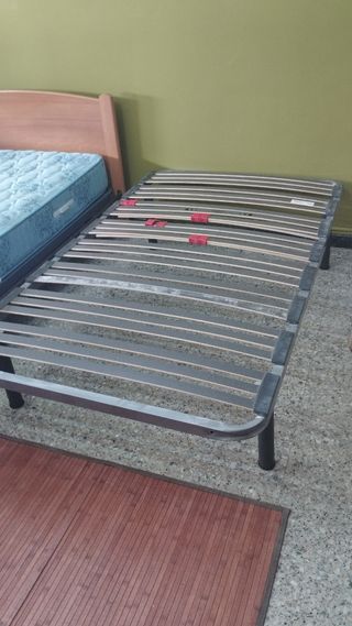 Somier 105x 180 cm sistema regulación lumbar