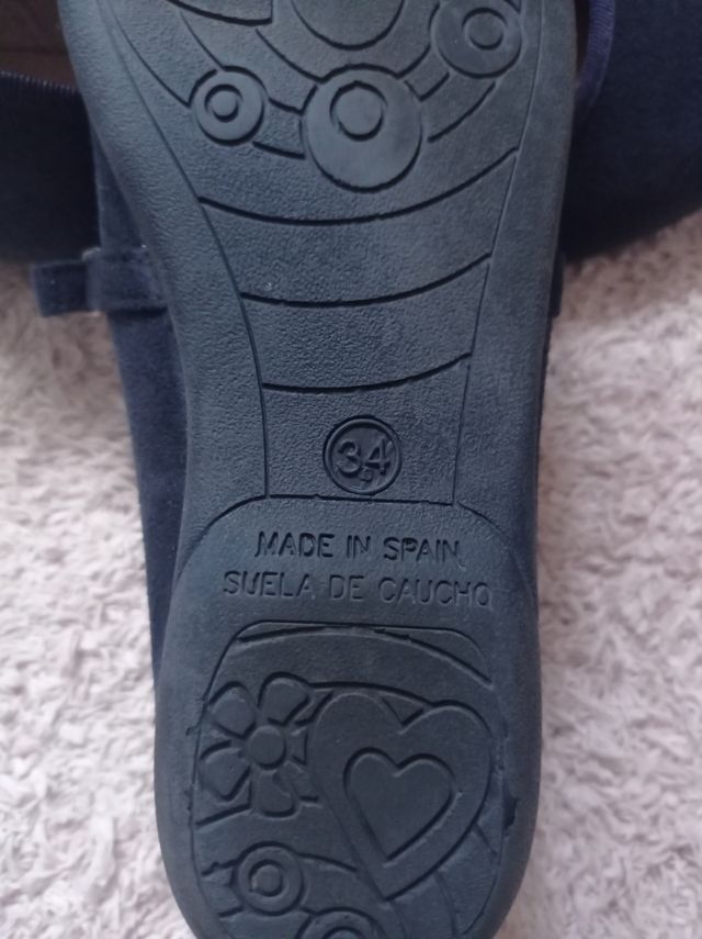 Merceditas azul marino Número 34