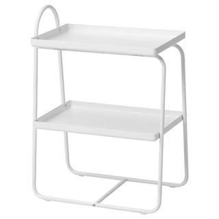 Mesa auxiliar metal Ikea mesilla noche blanco