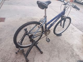 Rodillo con bicicleta 