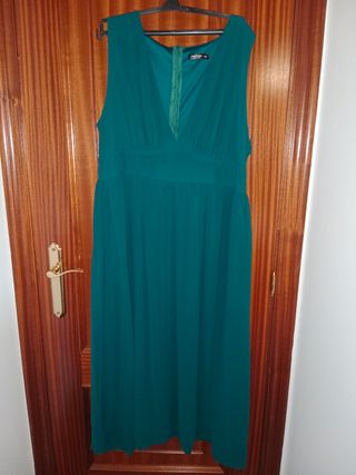 Vestido fiesta verde