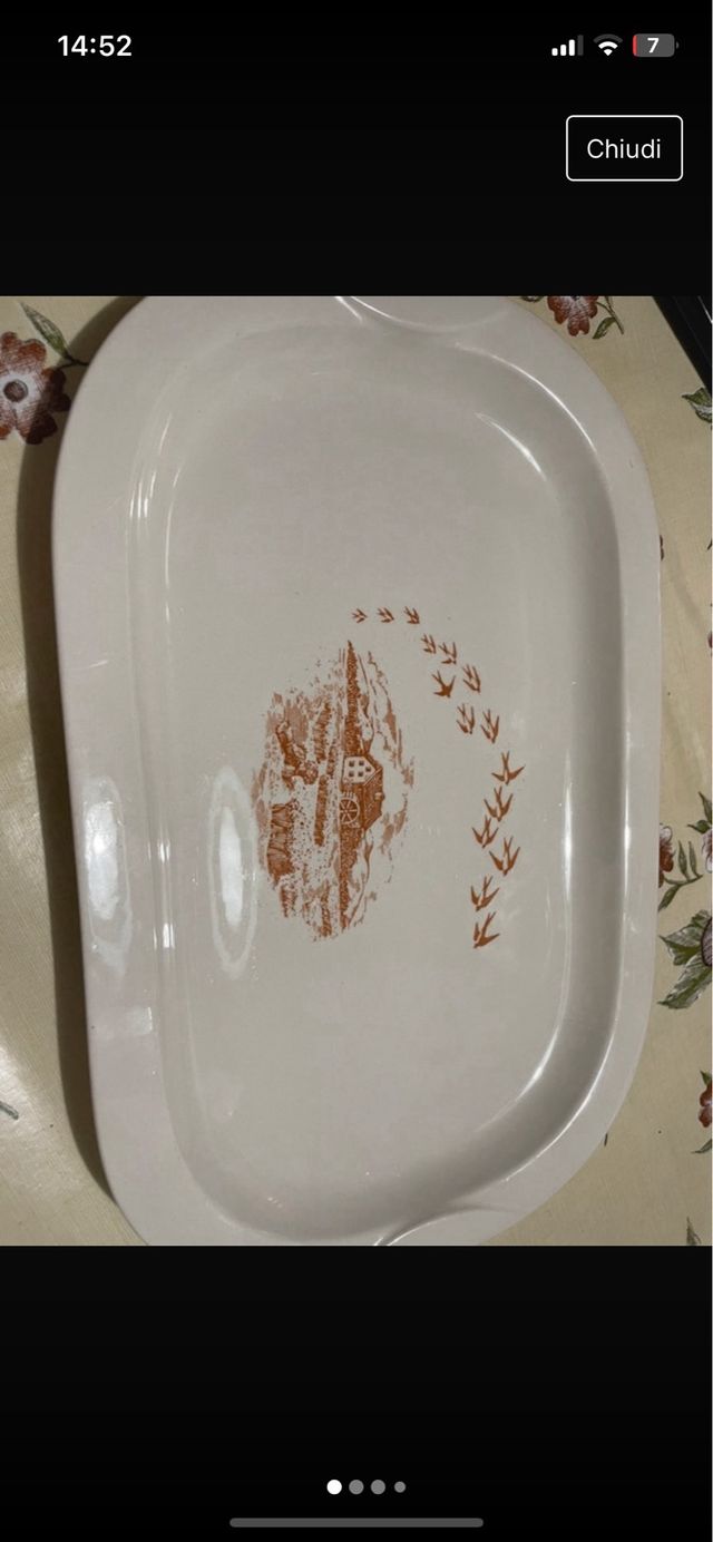 Vassoio del mulino bianco vintage