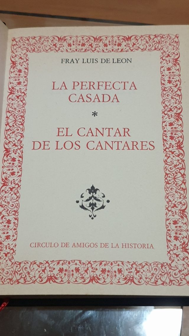 La Perfecta casada / El Cantar de los cantares