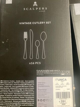 Cubiertos vintage scalpers