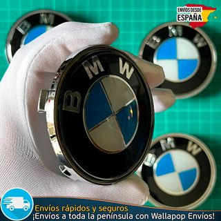 X4 Tapacubos BMW 68mm Tapas de Llantas Emblemas