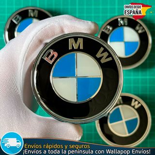 X4 Tapacubos BMW 68mm Tapas de Llantas Emblemas