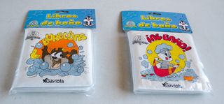 LOTE de 3 Libros para el baño y agua. NUEVOS