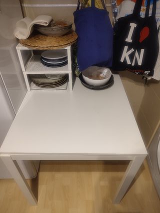 Mesa Ikea extensible blanca
