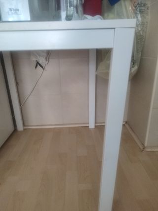 Mesa Ikea extensible blanca