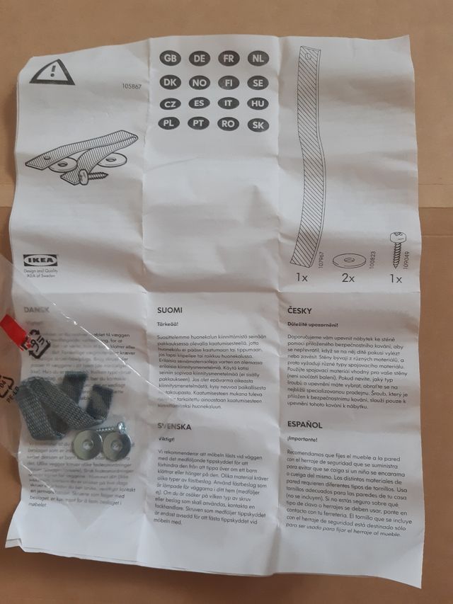 2 kits Ferramenta de seguretat IKEA