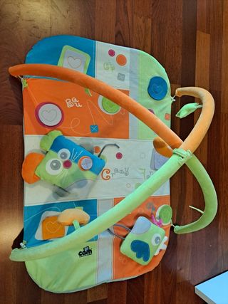 Parque cuna infantil plegable con alfombra juegos