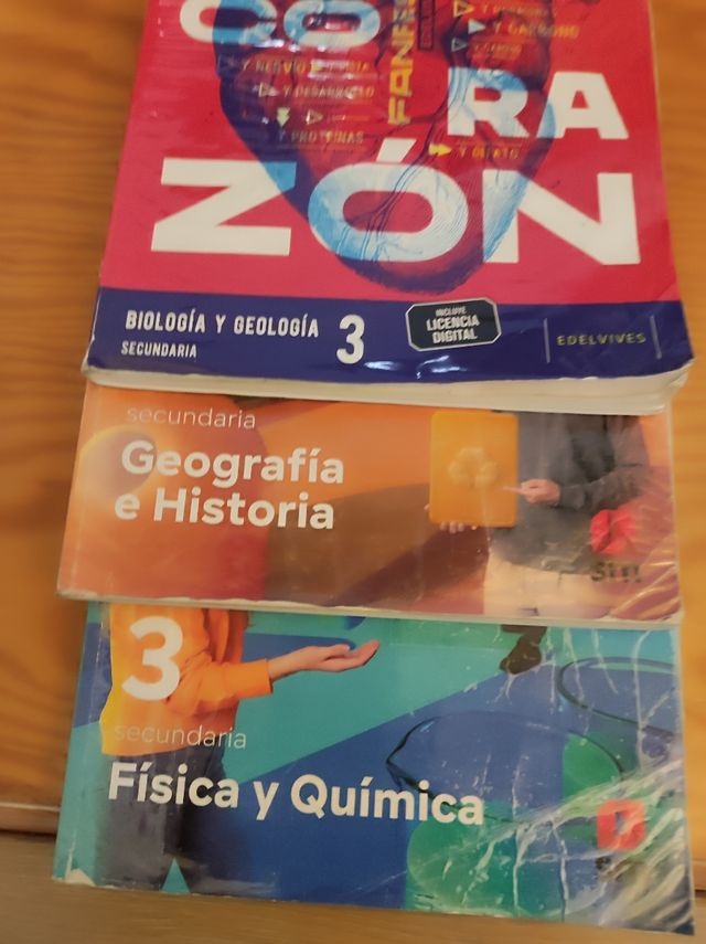 Libros de 3 y de 4 de la ESO