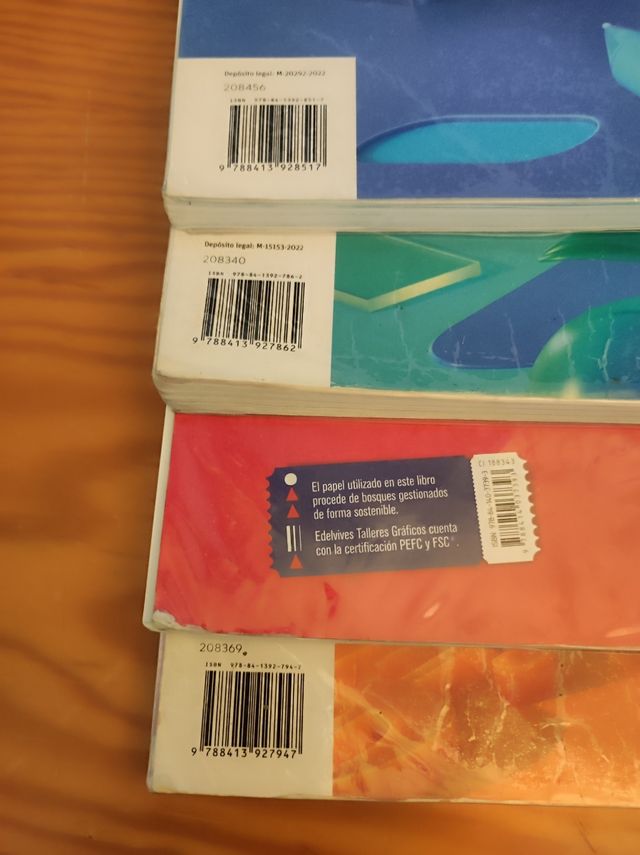 Libros de 3 y de 4 de la ESO