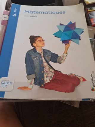 Libro texto matemáticas  4 Eso