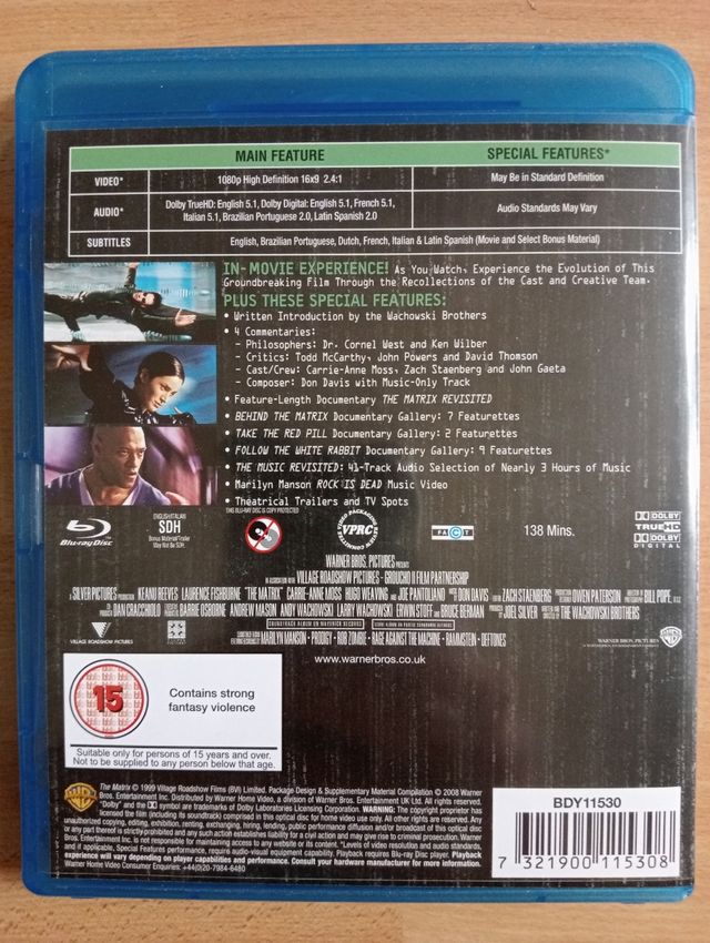 Matrix Blu Ray 