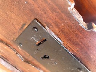 Arca de madera (joya antigua) caja castellana