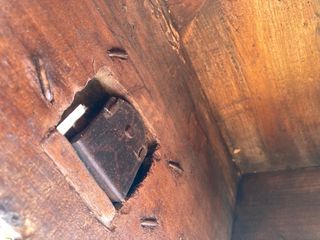 Arca de madera (joya antigua) caja castellana