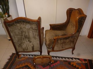 Coppia di poltrone BERGERE in stile Luigi XV