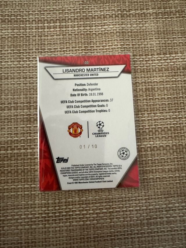 Lisandro Martinez Topps Iconic 1/10