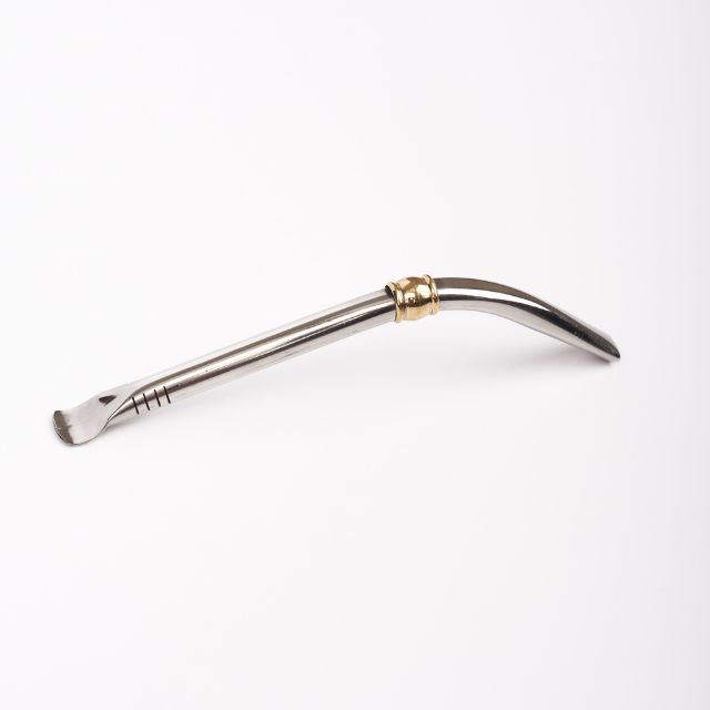 Pajita reutilizable de acero pico de loro