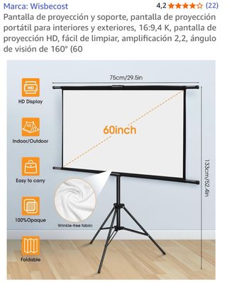 Pantalla Proyeccion con tripode