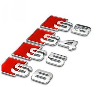 Emblema audi S3 S4 S5 S8 metal