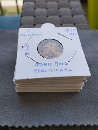 2 centimos de 1870 O.M