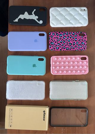 fundas y protectores de pantalla iphone Xs max 