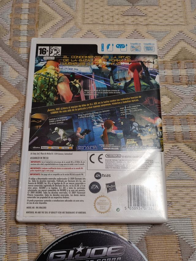 Videojuego Gijoe para wii Completo