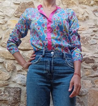 Camisa mujer M Flamenco 🦩