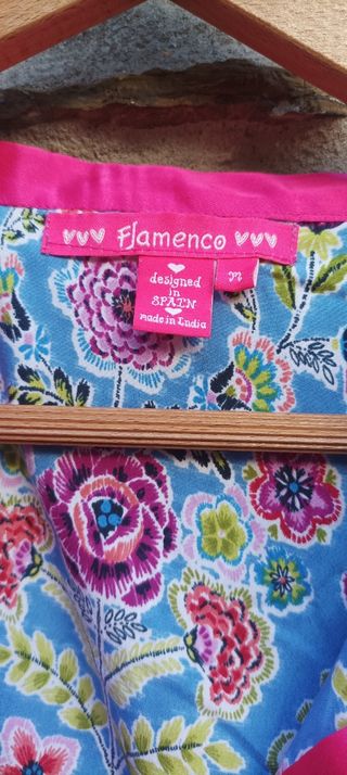 Camisa mujer M Flamenco 🦩