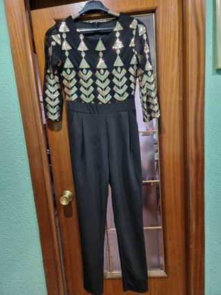 Mono largo con lentejuelas talla M/38