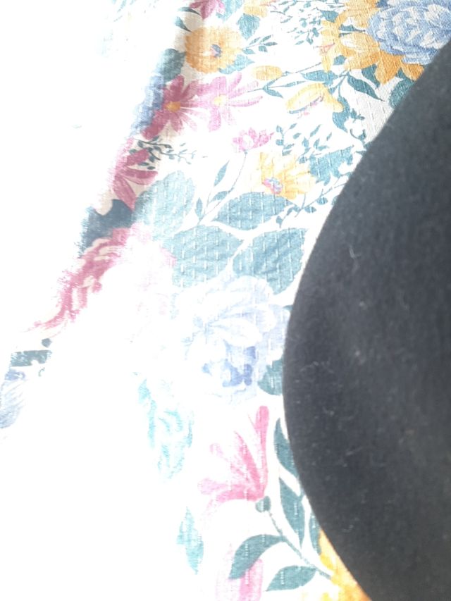 Cappello basco nero donna  