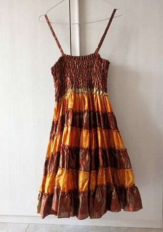 Abito etnico seta e viscosa