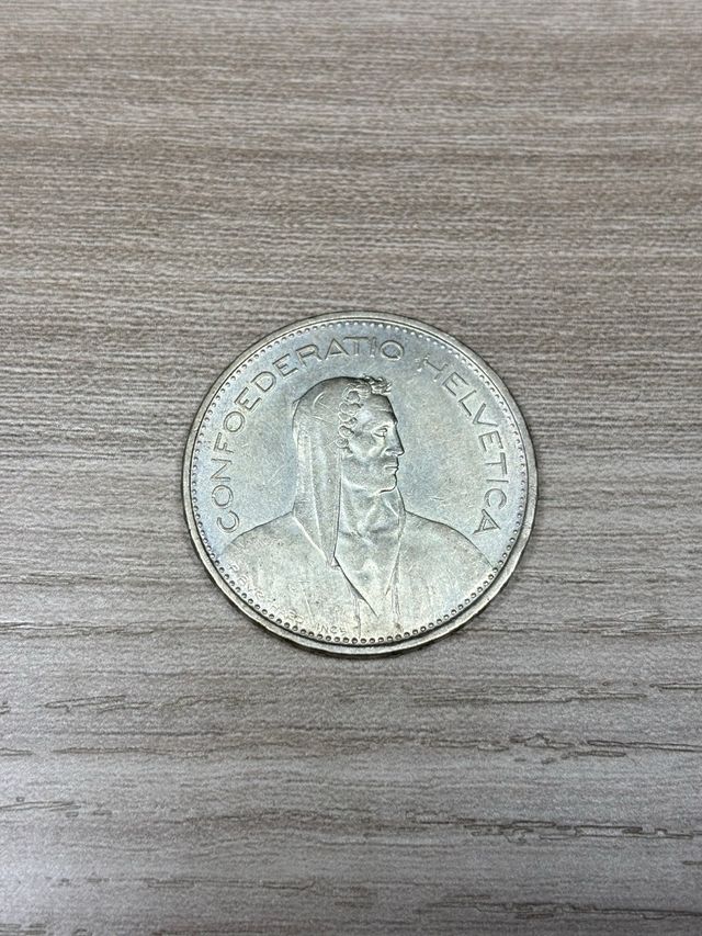 Moneta da collezione 5 franchi svizzeri 1966