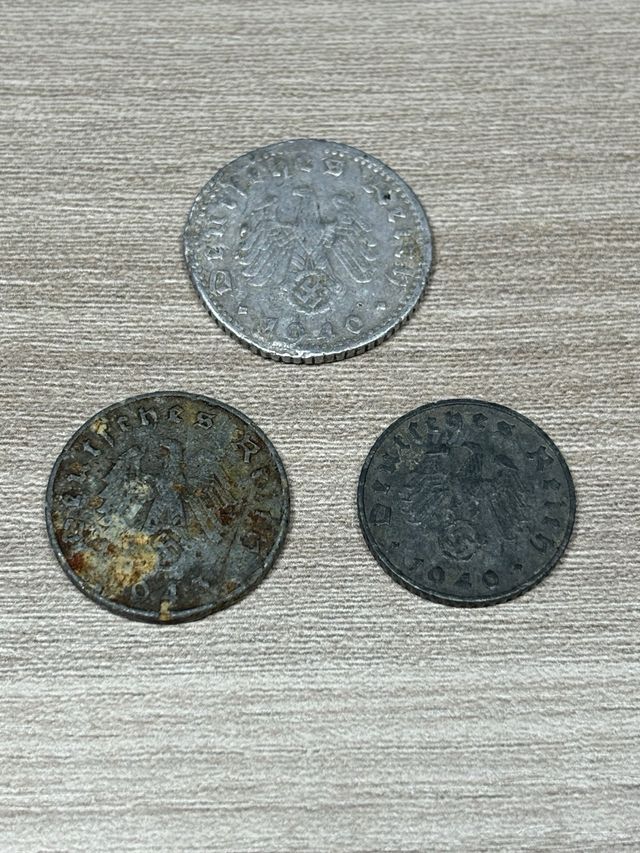 Lotto monete pfenning 5, 10, 50