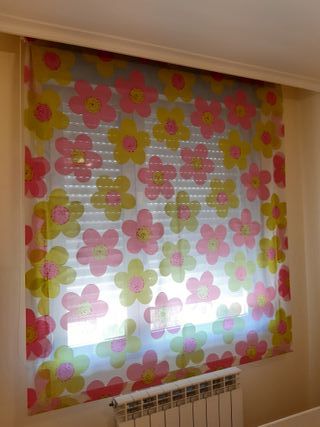 Estores flores de colores. Infantil juvenil 150