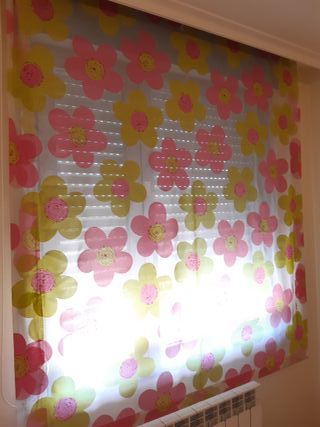 Estores flores de colores. Infantil juvenil 150