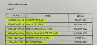Lote libros de texto 3 primaria