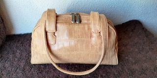 Bolso de hombro mujer beige