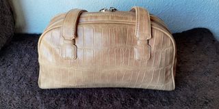 Bolso de hombro mujer beige