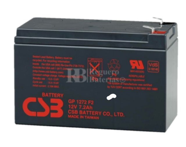 Bateria 12V 7,2Ah GEL SAI, Alarmas 