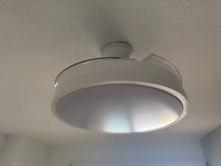 Ventilador techo luz led aspas retractil