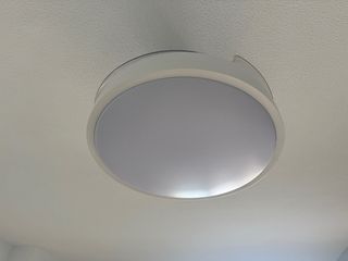 Ventilador techo luz led aspas retractil