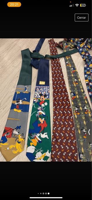 Corbatas Disney lote 6 corbatas