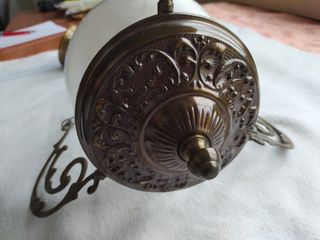 Lampara de techo de bronce