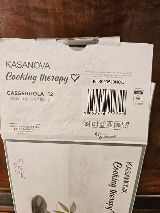Casseruola 12cm Kasanova cooking therapy