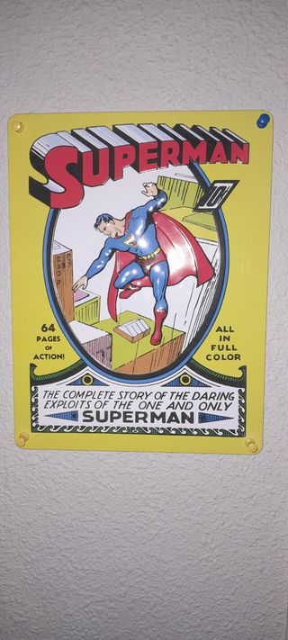 Chapada metálica Dc cómic superman