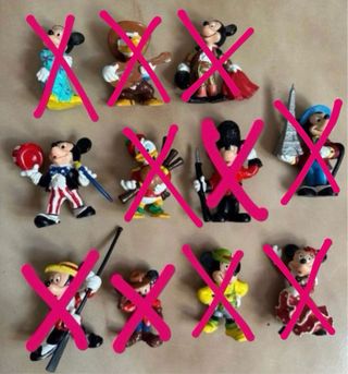 Mickey, Minnie y Donald Países pvc