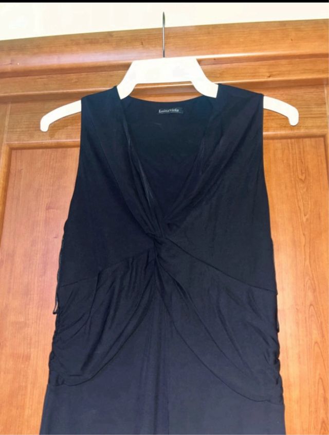 Abito nero midi Luisa Viola.